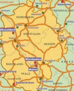 Michelin Duitsland|Wegenkaart 543 Duitsland Midden-West
