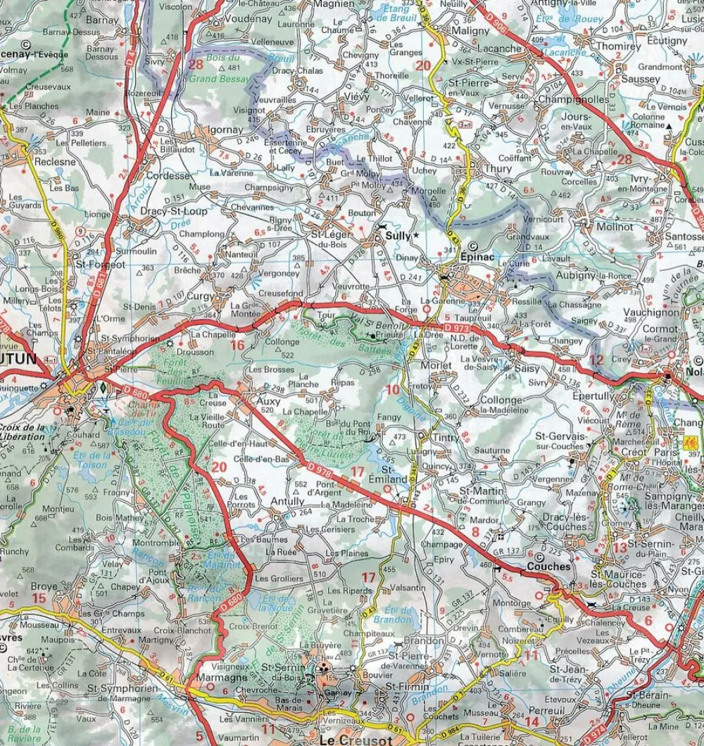 Michelin Frankrijk|Wegenkaart 304 Eure Seine-Maritime