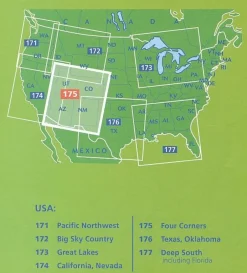 Michelin Verenigde Staten|Wegenkaart 175 Four Corners