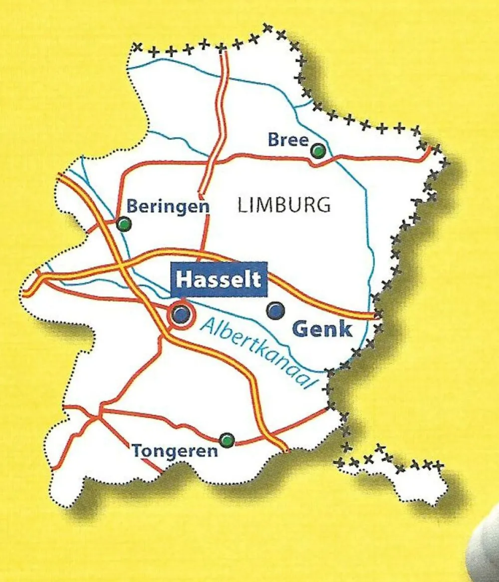 Michelin Benelux|Wegenkaart 375 Limburg