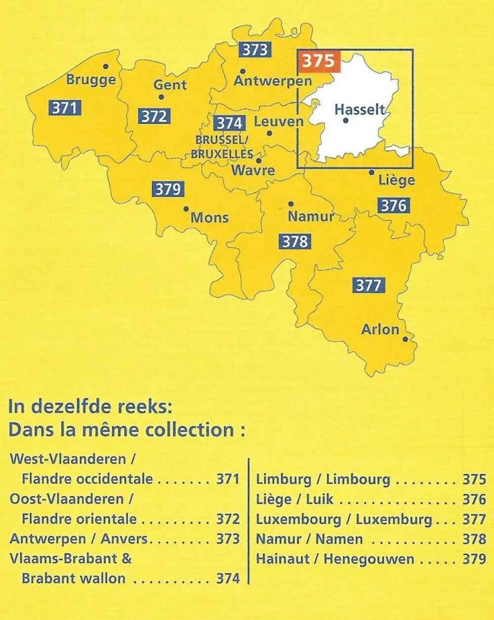 Michelin Benelux|Wegenkaart 375 Limburg