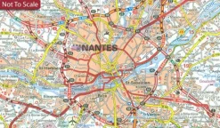 Michelin Frankrijk|Wegenkaart 128 Nantes en omgeving