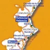 Michelin Spanje & Portugal|Wegenkaart 577 Valencia & Murcia