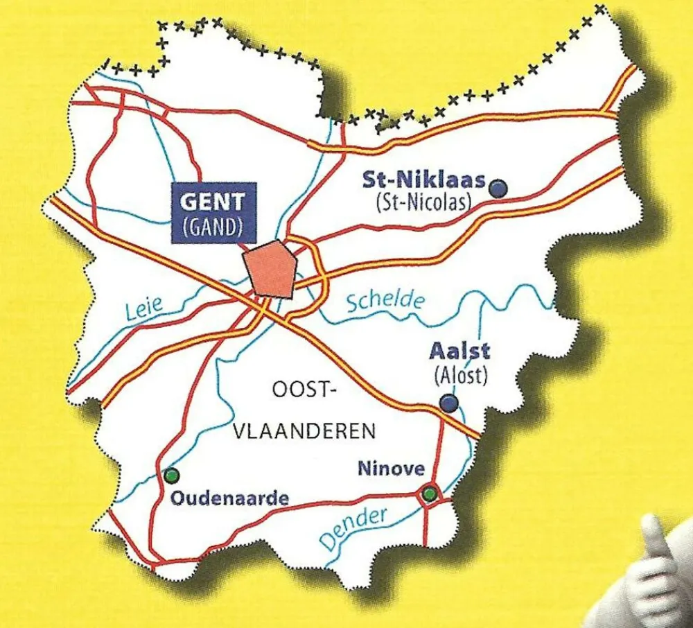 Michelin Benelux|Wegenkaart 371 West-Vlaanderen