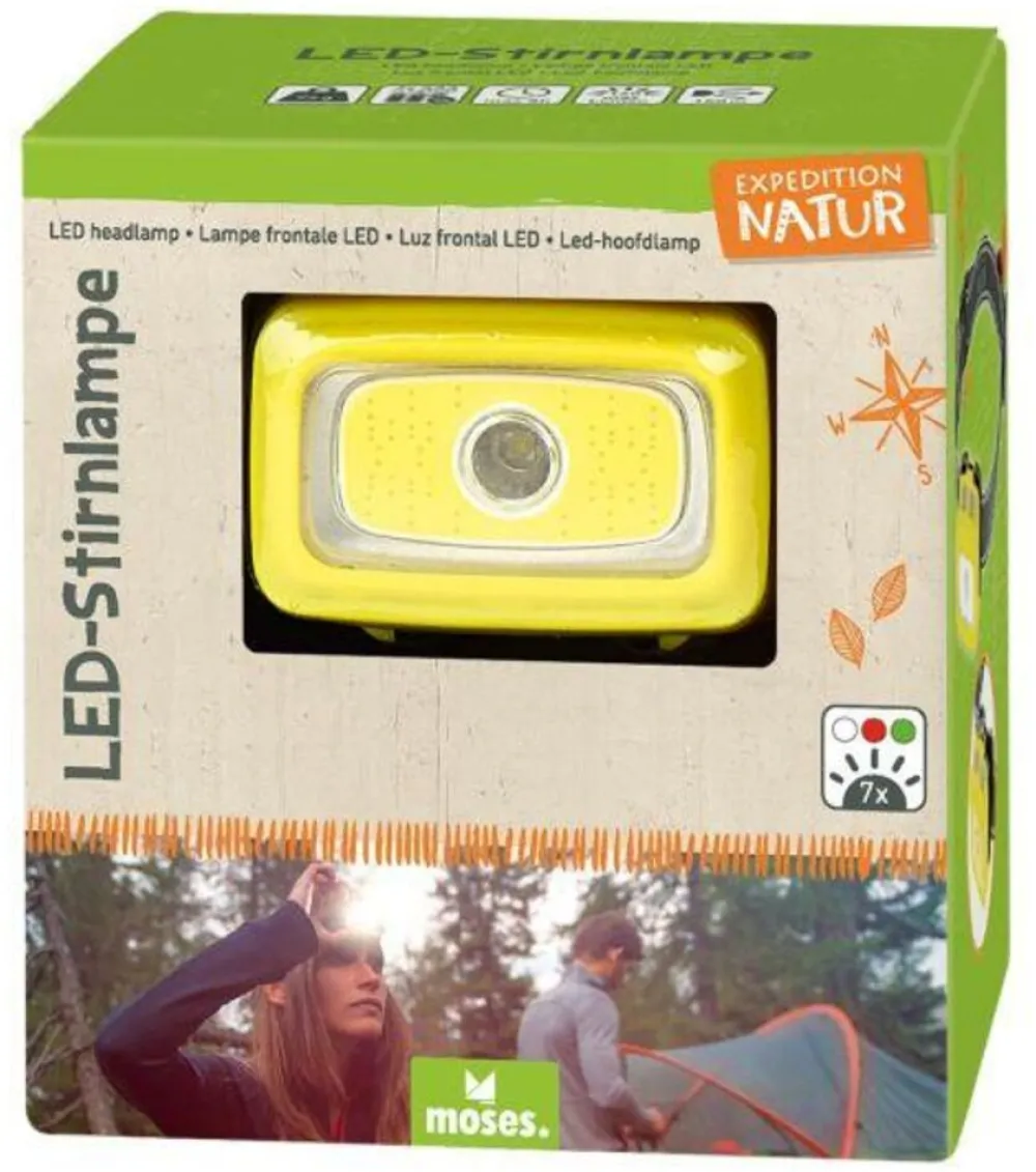Moses Hoofdlampen|LED hoofdlamp met achterlicht