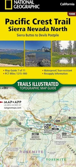 National Geographic Verenigde Staten|Pacific Crest Trail kaart-en wandelgids