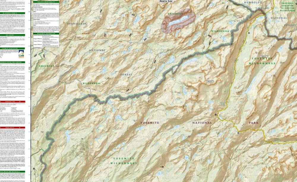 National Geographic Verenigde Staten|Wandelkaart 307 Yosemite Northwest