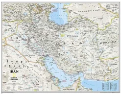 National Geographic Midden-Oosten|Wandkaart Iran Classic 77 x 60 cm