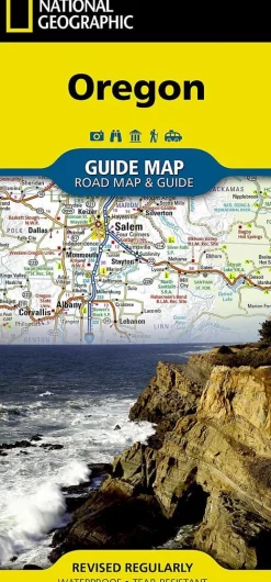 National Geographic Verenigde Staten|Wegenkaart Oregon state