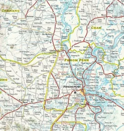 National Geographic Zuidoost-Azië|Wegenkaart Cambodja adventure map