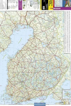 National Geographic Scandinavië & Ijsland|Wegenkaart Finland & Scandinavië Noord