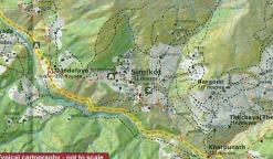 Newgrove Consultants Nepal, Bhutan & Tibet|Kaart Rolwaling & Everest section The Great Himalaya Trail