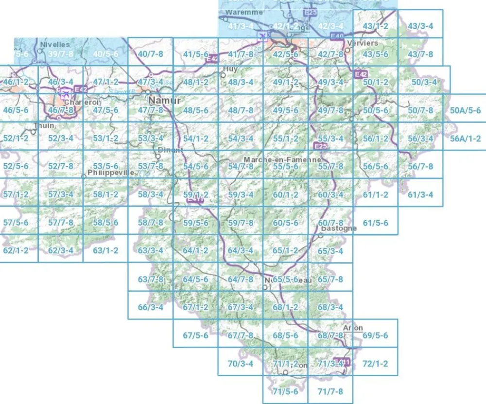 NGIB Benelux|Topografische kaart 71/3-4 Aubange
