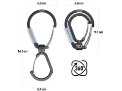 Nite Ize Bevestiging|Bevestiging|FlipOut Dubbele Karabijnhaak