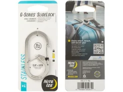 Nite Ize Bevestiging|Bevestiging|G-series karabijnhaak ss zilver #4