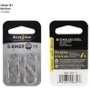 Nite Ize Bevestiging|Bevestiging|S-Biner #1 Silver Twee stuks