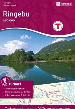 Nordeca Turkart Scandinavië & Ijsland|Wandelkaart 2509 Ringebu