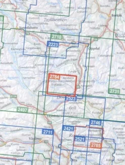 Nordeca Turkart Scandinavië & Ijsland|Wandelkaart 2784 Snoheim
