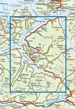 Nordeca Turkart Scandinavië & Ijsland|Wandelkaart 2691 Sunnmorsalpane West