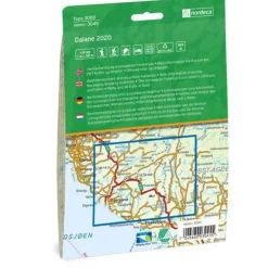 Nordeca Scandinavië & Ijsland|Wandelkaart 3045 Dalane