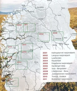 Nordeca Scandinavië & Ijsland|Wandelkaart 3012 Stølsheimen