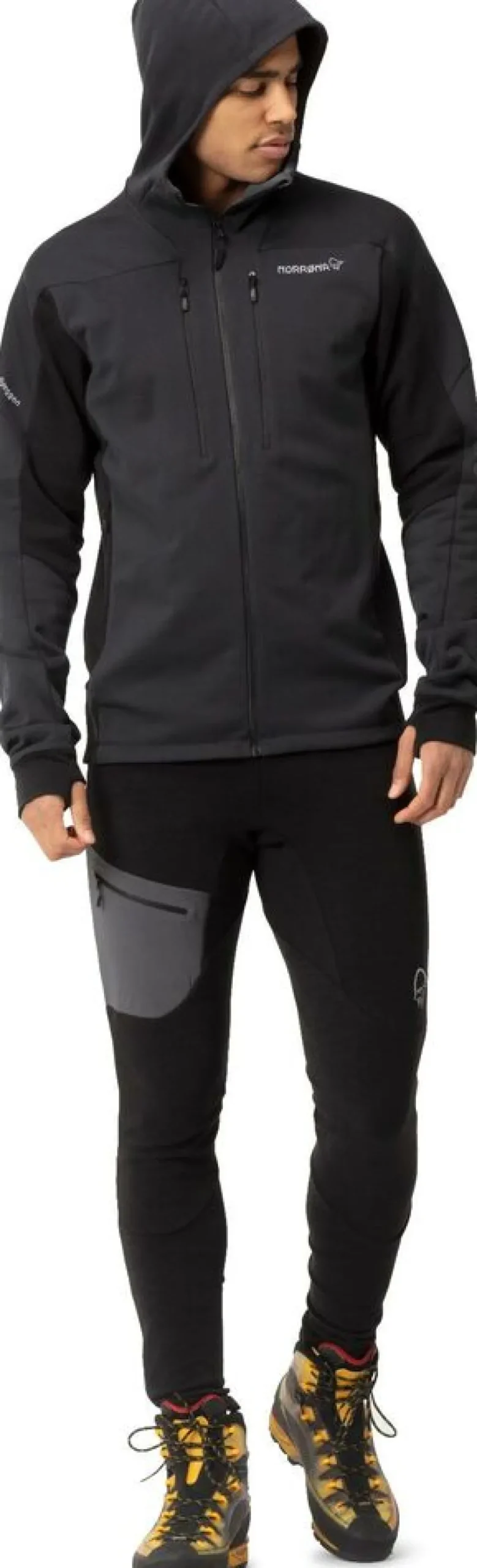 Heren Norrona Vesten|Trollveggen powerstretch pro zip hood