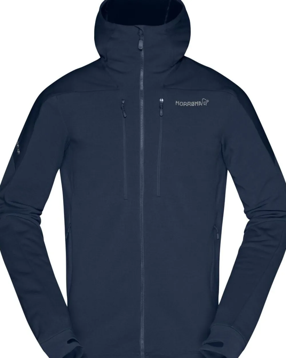 Heren Norrona Vesten|Trollveggen powerstretch pro zip hood