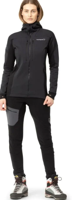 DAMES Norrona Vesten|Trollveggen powerstretch pro zip hood w's