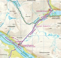 Norstedts Zweden Scandinavië & Ijsland|Wandelkaart Kungsleden 4 - Kvikkjokk - Adolfström
