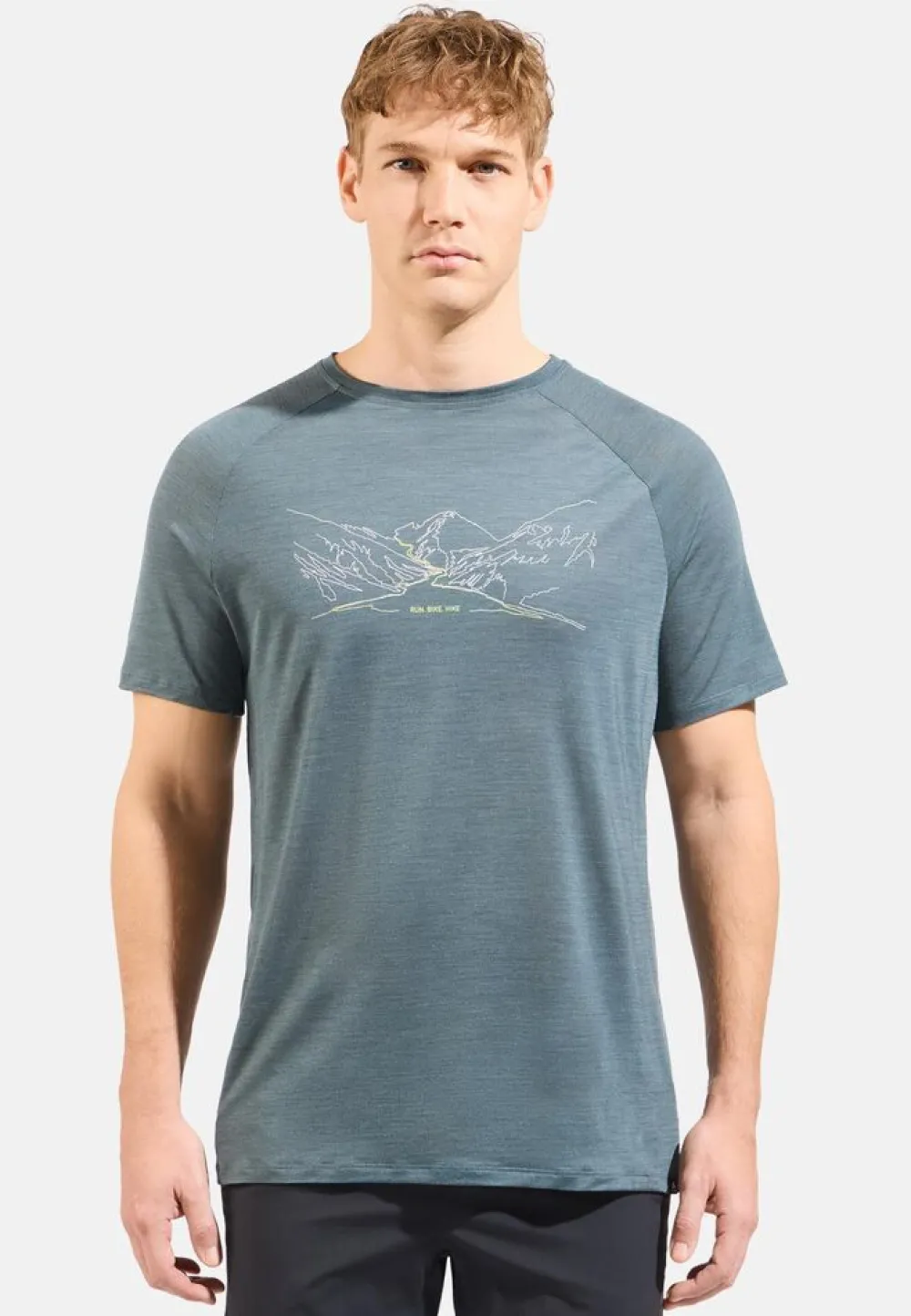 Heren Odlo Shirts Heren|Ascent PW130 t-shirt crew s/s 554182