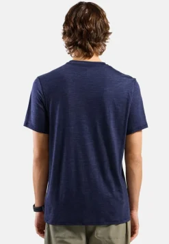 Heren Odlo Shirts Heren|Merino Tencel Plain Tee T-Shirt Crew Neck men
