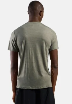 Heren Odlo Shirts Heren|Merino Tencel Plain Tee T-Shirt Crew Neck men