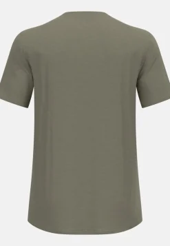 Heren Odlo Shirts Heren|Merino Tencel Plain Tee T-Shirt Crew Neck men