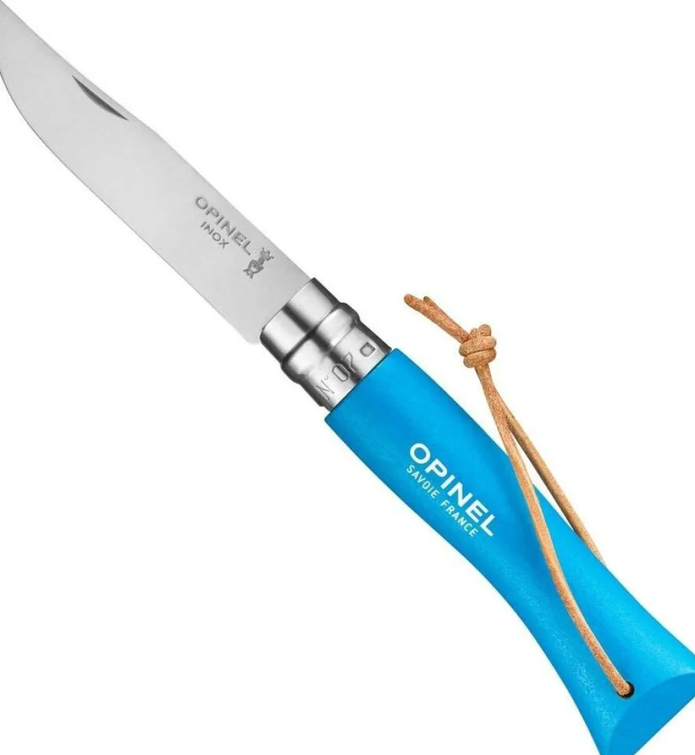 Opinel Messen|N°07 RVS leren koord zakmes