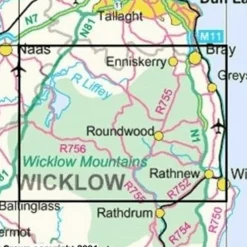 Ordnance Survey Ierland Groot-Brittanië & Ierland|Topografische kaart D56 Wicklow Dublin Kildare