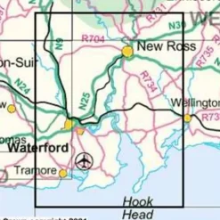 Ordnance Survey Ierland Groot-Brittanië & Ierland|Topografische kaart D76 Carlow Kilkenny Wexford