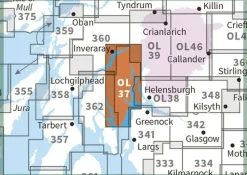 Ordnance Survey Groot-Brittanië & Ierland|Wandelkaart OL37 Explorer Cowal East - Dunoon