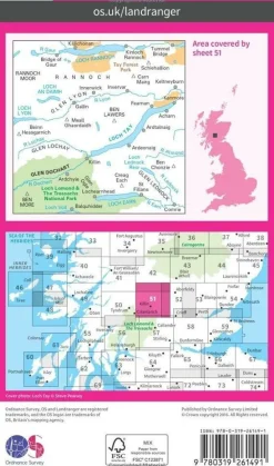 Ordnance Survey Groot-Brittanië & Ierland|Wandelkaart 051 Loch Tay & Glen Dochart