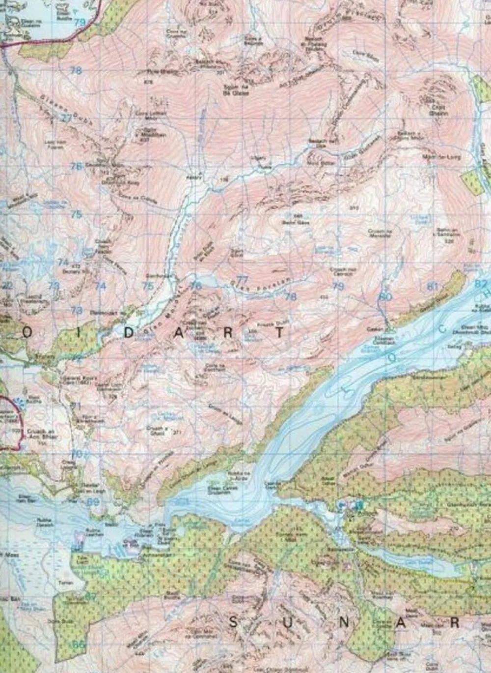 Ordnance Survey Groot-Brittanië & Ierland|Wandelkaart 040 Mallaig & Glenfinnan