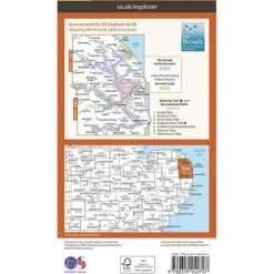 Ordnance Survey Groot-Brittanië & Ierland|Wandelkaart OL40 Explorer The Broads
