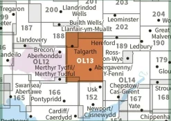 Ordnance Survey Groot-Brittanië & Ierland|Wandelkaart OL13 Explorer Brecon Beacons