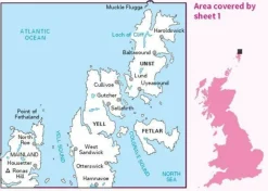 Ordnance Survey Groot-Brittanië & Ierland|Wandelkaart 001 Shetland