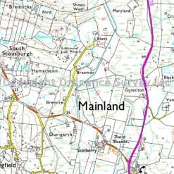Ordnance Survey Groot-Brittanië & Ierland|Wandelkaart Explorer OL467 Shetland Mainland Central