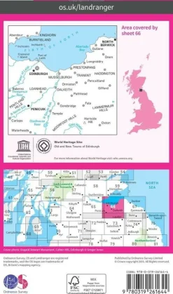 Ordnance Survey Groot-Brittanië & Ierland|Wandelkaart 066 Edinburgh