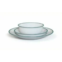 origin outdoors Campingservies|Enamel bowl 15 cm ocean