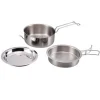 origin outdoors Pannen & Ketels|Stainless steel Cooking set 'snap pack'