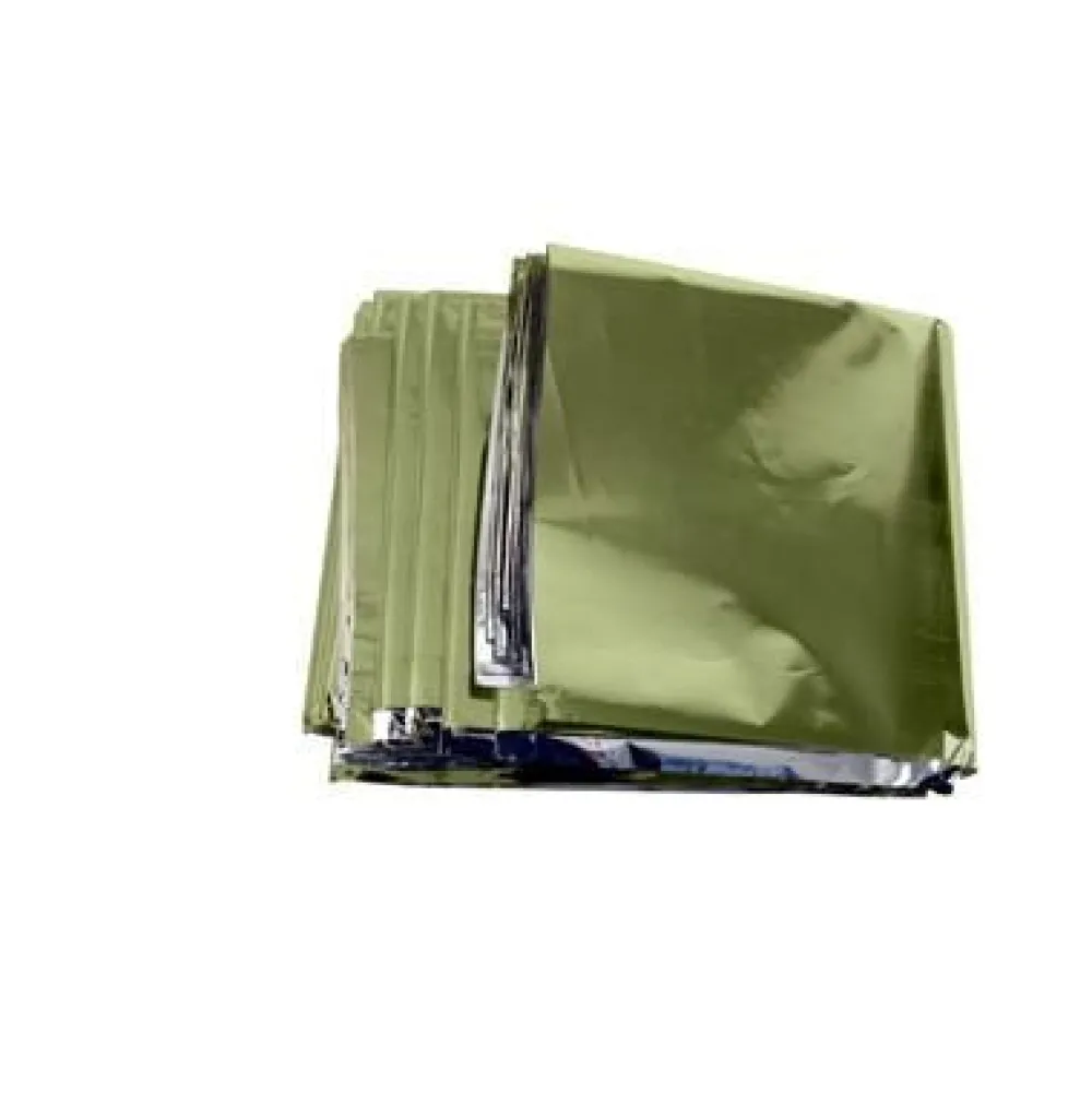 origin outdoors Ehbo|Survival blanket 'Olive/Silver' XL