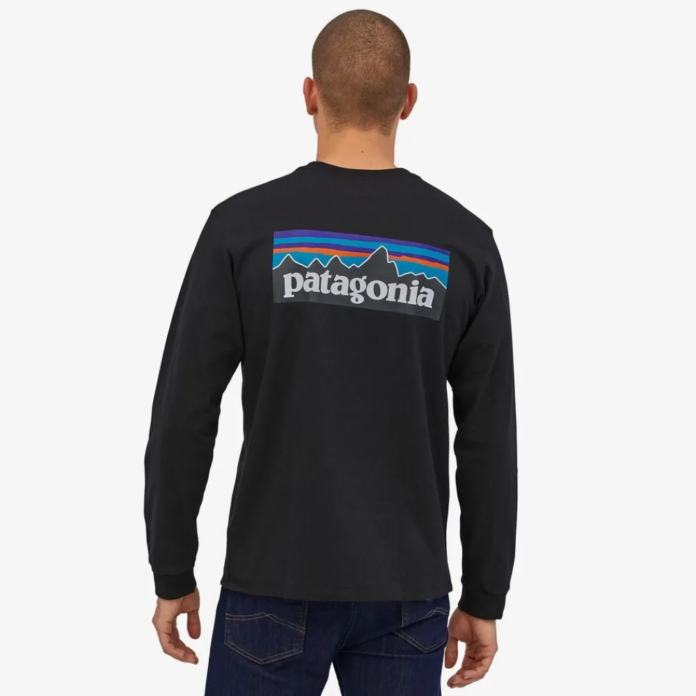 Heren Patagonia Shirts Heren|M's L/S P-6 logo responsibili-tee
