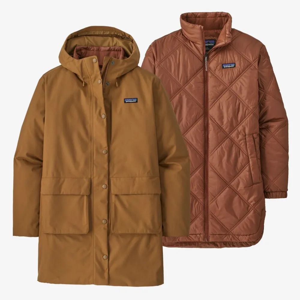 DAMES Patagonia Jassen Dames|W's Pine Bank 3 in 1 parka
