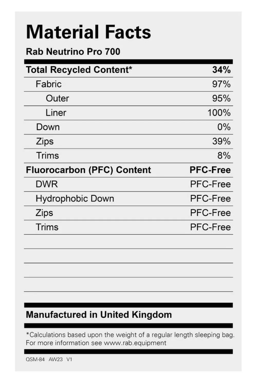 Rab Slaapzakken & Dekens|Neutrino pro 700
